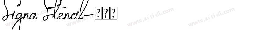 Signa Stencil字体转换